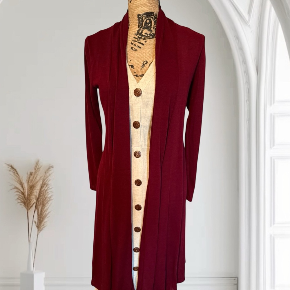 Burgundy Women's Cardigan